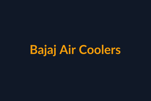 Bajaj Air Coolers available at Raguveer Electric Talala